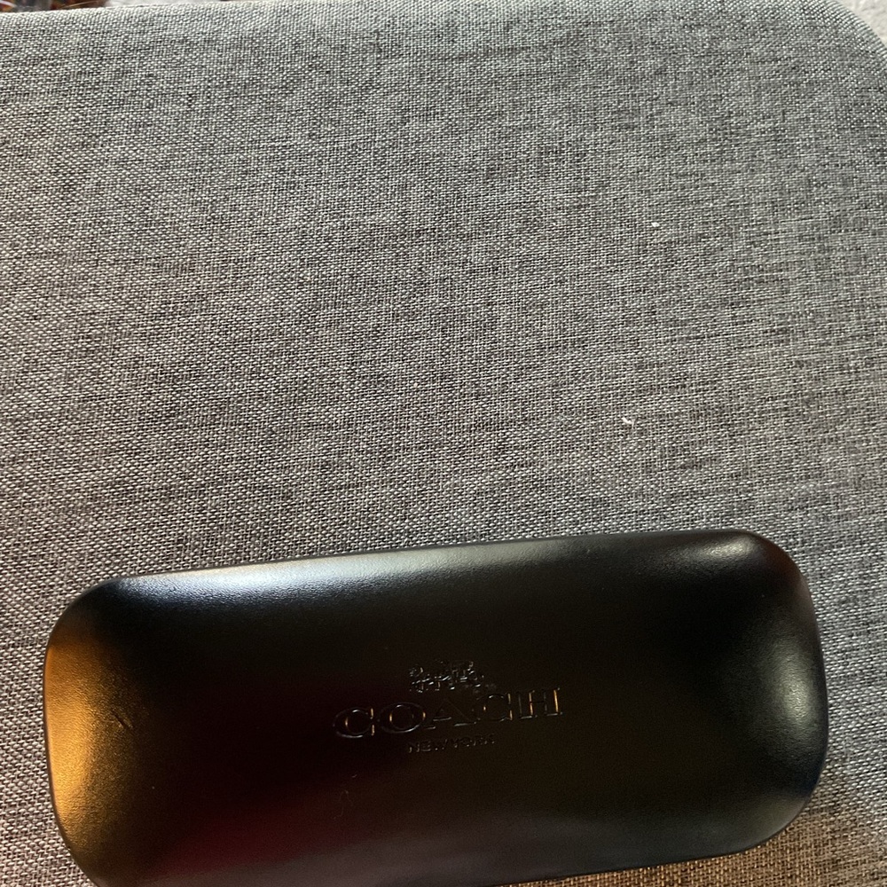 Coach Black Case with Gold Logo